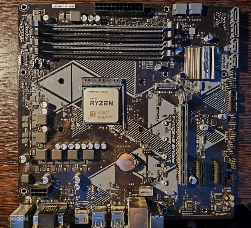 Ryzen 5 3600X + ASUS Prime B450M-A AM4 komplekt - Tallinn, Emaplaadid – okidoki