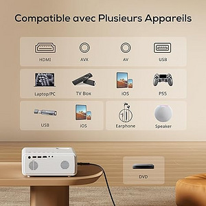 UUS! Projector FULL HD 1080P, WIFI, Bluetooth (6 foto / 6)