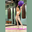 Гимнастический мяч 55см, фиолетовый + насос (фото #5)
