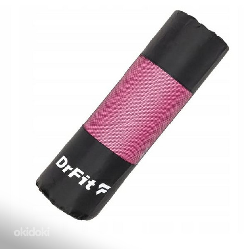 Коврик тренировочный 183x60x1 DrFit, розовый (фото #3)