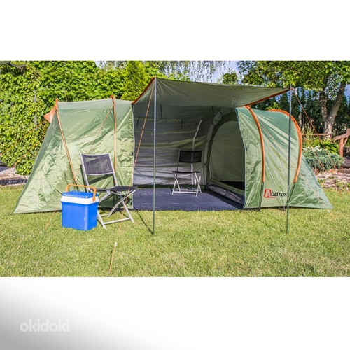 Палатка для кемпинга GOBI 6B зеленый/оранжевый (фото #1)