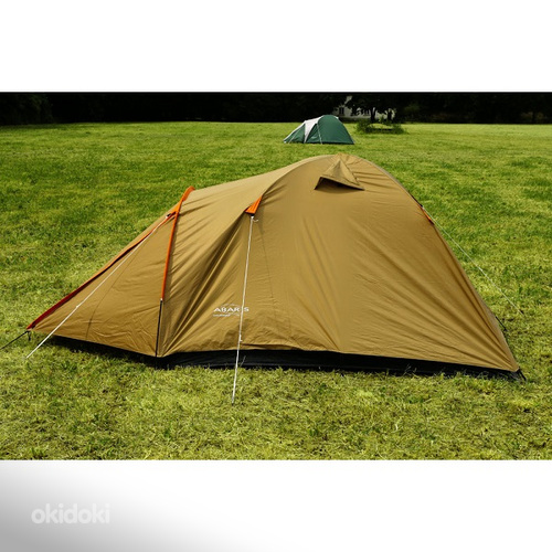 Палатка Malwa 3-х местная, серо/зеленый или зелено/оранжевый (фото #5)