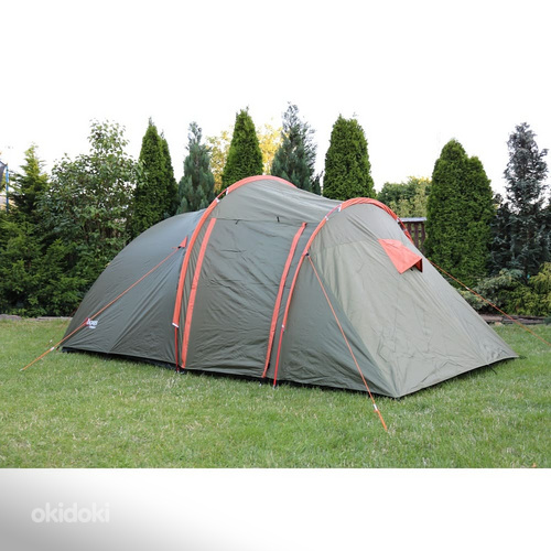 Палатка Stella3, серая/зеленая или зеленая/оранжевая (фото #6)