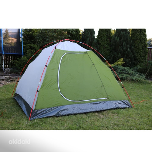 Палатка Stella3, серая/зеленая или зеленая/оранжевая (фото #9)