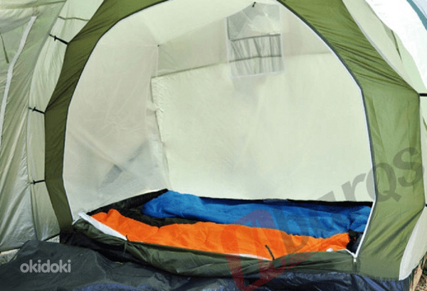 Палатка Гоби, 2-4 человека, зеленая/оранжевая или серая/зеленая (фото #7)