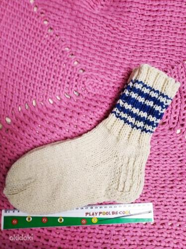 Вязание на заказ, тёплые вязаные носки, ручная работа (фото #4)