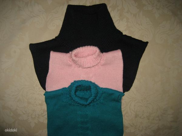Вязание на заказ. Шерстяной шарф-воротничок (фото #1)