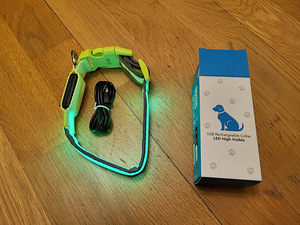 Koera LED helkur kaelarihm (1 foto / 2)