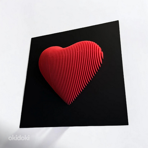 Mitmekihiline skulptuur Süda Pilt Heart Layered Sculptu