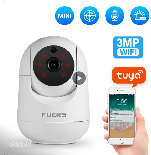 IP WiFi kaamera Tuya jälgimiskontrolliga (foto #1)