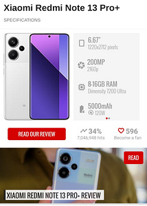 Xiaomi redmi note 13 pro Plus 512gb nagu uus (1 foto / 1)