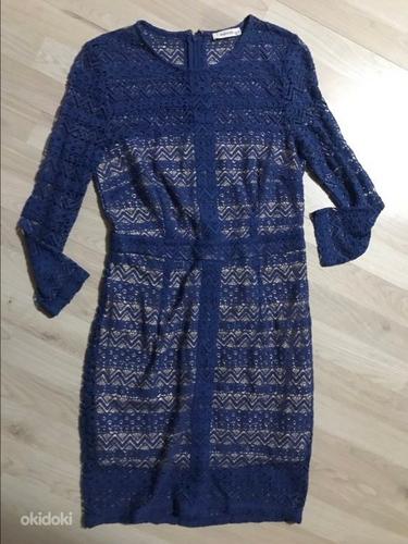 Reserved ярко-синее кружевное платье 38 (фото #3)