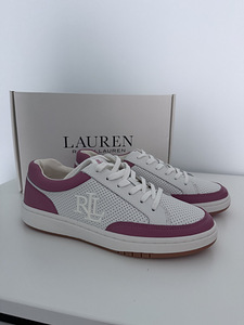 Ralph Lauren HAILEY VI PERFORATED LEATHER SNEAKERS (1 foto / 5)