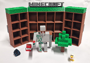 Minecraft kinder joy kolektsiooni riiul (3 foto / 3)