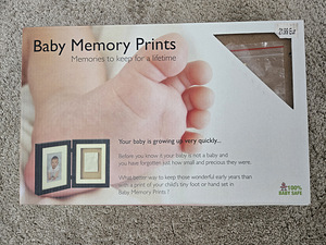 Memory Print käte/jalgade jäljendite tegemise komplekt Baby (2 foto / 2)