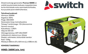 Pramac S6000 generaator (1 foto / 1)