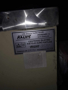 Kalvis keskküttepliit ca 100m2 kütmiseks. (3 foto / 7)