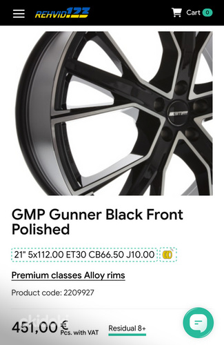 Литые диски GMP Italia 5X112, R21