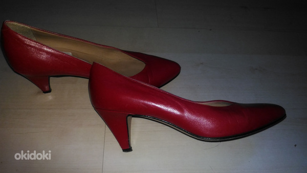 Красные кожанные туфли (фото #2)