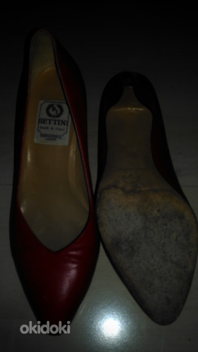Красные кожанные туфли (фото #3)