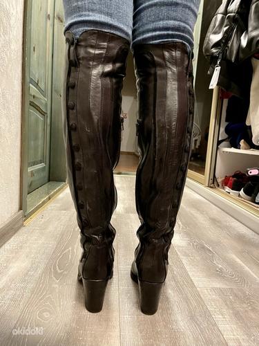 Новые кожаные ботфорты Vero Cuoio, размер 38 (фото #2)