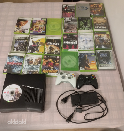 Xbox360, две приставки, кабельное подключение, 23 игры (фото #1)
