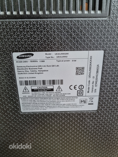 SmartTV Samsung FullHD UE43J5502AK (43") (фото #7)
