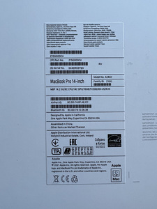 Macbook Pro 2021 M1 14'' 16gb 512GB (2 foto / 2)