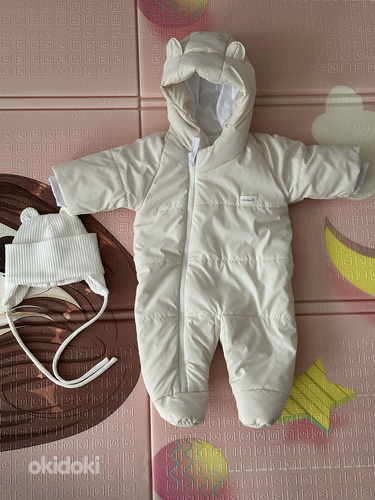 Kinder_shopua sügis-talvine kombinesoon + müts 0–3 kuud / de