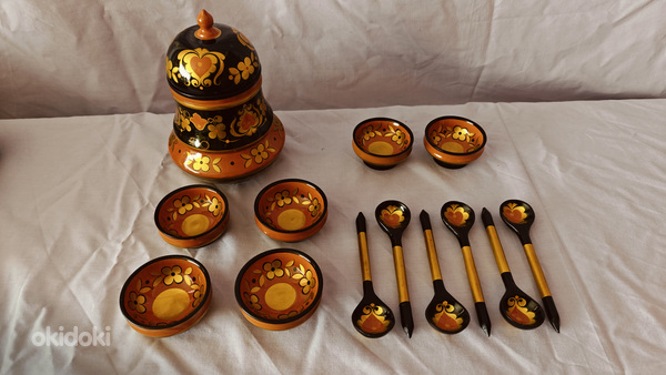 Khokhloma хохлома, uus, kasutamata, käsitöö, alates 1980ndatest