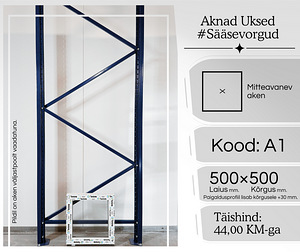 Plastikaknad 500×500 — 44.00 € → 33.00 € (№ A1) Aken (1 foto / 9)