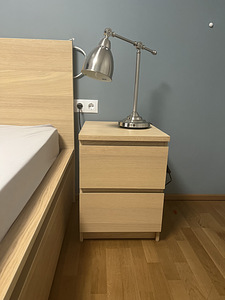 IKEA Malm voodiraam 180 x 200, 2 öökappi (2 foto / 2)
