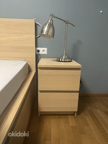 IKEA Malm кровать 180 x 200, 2 тумбочки (фото #2)