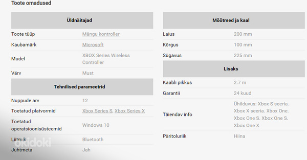 Microsoft Xbox Series Wireless Controller WHITE (foto #3)