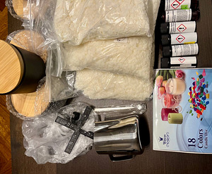 Suur kinkekomplekt koduste küünalde valmistamiseks (3 foto / 4)