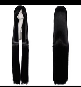 Black wig must parukas cosplay must parukas cosplay (1 foto / 3)