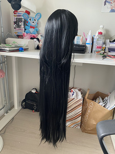 Black wig must parukas cosplay must parukas cosplay (3 foto / 3)