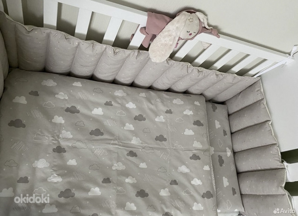 Бортики в кроватку , постельное белье, одеяло де (фото #4)