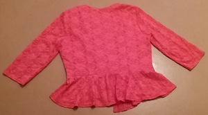 Pluus, korallvärv, suurus 44 / XL (2 foto / 3)