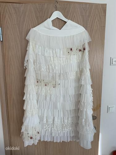 Белая юбка с воланами S-L (фото #1)
