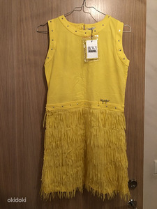 Новое желтое платье, размер XS-164 см