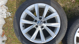 VW passat alltrack оригинальные 17 легкосплавные диски с шин (1 фото из 10)