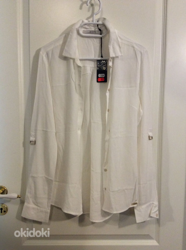 Guess новая белая блузка р.M (фото #9)