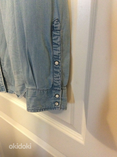 Calvin Klein ориг. джинсовая рубашка р.M (фото #7)