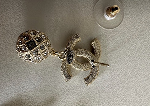 Оригинальные более нарядные серьги Chanel. (2 фото из 3)