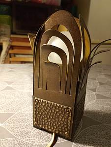 Laua lamp VANAAEGNE vasest korpusega käsitöö. (5 foto / 8)