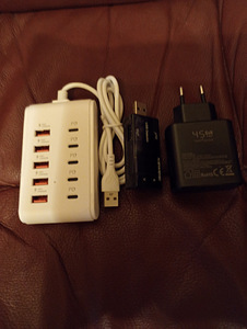 USB kiir laadimise komplekt adapter 45w (4 foto / 4)