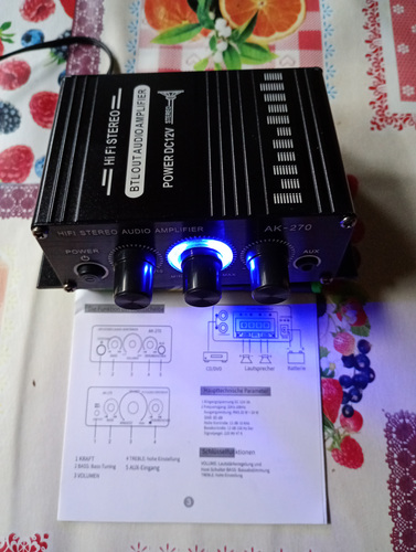 Усилитель звука Hi-Fi стерео 2×20w новый в упаковке