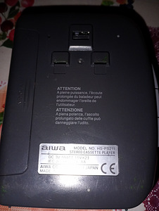 Kassett pleier"AIWA" PS 211 Super bass. Patareidega. (3 foto / 4)