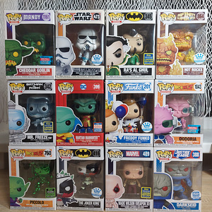 Müün piiratud koguses Funko pop figuure.